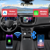 Android 13 Car Radio for Chrysler 200 200C 200S 2015-2019, Wireless Apple CarPlay & Android Auto, GPS Navigation, WiFi Connectivity, Includes 1080P Rear View Backup Camera