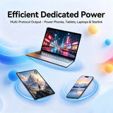Power Bank for Starlink Mini – 166Wh 45000mAh IP67 Waterproof with Tripod | 6-8H Runtime for Camping, RV & Overlanding
