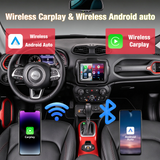 Jeep Renegade 2015-2020, 64G Storage, 5G WiFi, Wireless CarPlay & Android Auto, GPS Navigation, Bluetooth, FM Radio, HD Backup Camera, Aftermarket Head Unit Replacement