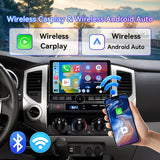10 Inch Car Stereo Radio Compatible with Toyota Tacoma 2005-2015, Android 13 2+64G Wireless CarPlay Android Auto Car Radio Replacement with GPS/SWC/Backup Camera