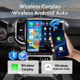 Car Stereo for Dodge Ram 2019-2023 Upgrade, 8-Core Qualcomm CPU, with Wireless CarPlay & Android Auto AHD Backup Camera GPS SWC FM WiFi Bluetooth