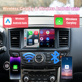 Android Car Radio for Nissan Pathfinder 2012-2020, Wireless CarPlay & Android Auto Stereo Receiver, Built-in GPS Navigation, Bluetooth, WiFi, FM Radio Multimedia Head Unit