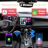 Chevrolet Camaro 2016-2019, 4GB+64GB Touchscreen Car Stereo, Wireless CarPlay & Android Auto, GPS Navigation, Bluetooth, FM Radio, Multimedia Player with AHD Backup Camera