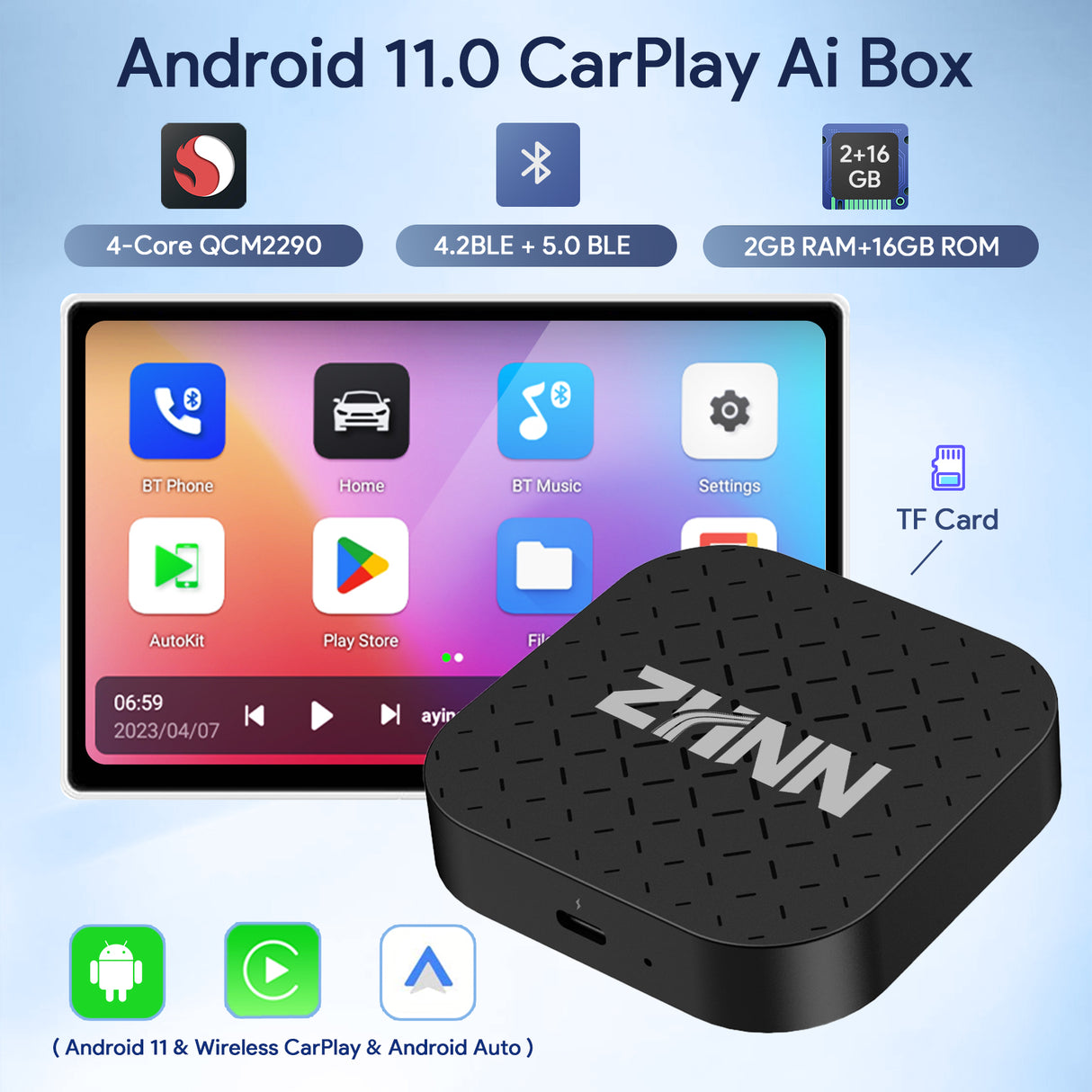 ZHNN Car Box Y1 for Car with OEM Wired Carplay Car Radio