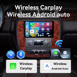 9" Car Head Unit for GMC Yukon Sierra, Chevy Tahoe Suburban Silverado 2007-2013, Wireless Carplay Player with Built-in Carplay, Android Auto Radio, 5G WiFi, GPS, Bluetooth, Backup Camera, FM, SWC, 2G+64G Car Screen