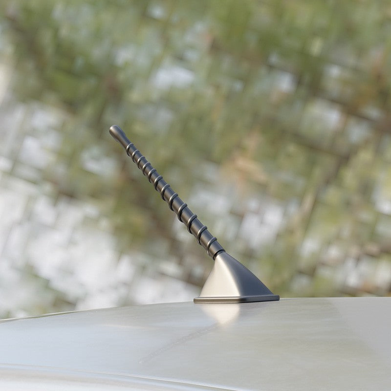 ZHNN Car spiral antenna waterproof PVC rubber antenna pole replacement vehicle radio FM AM antenna, flexible short antenna for SUV off-road use