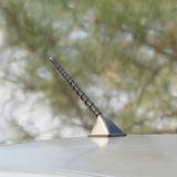 ZHNN Car spiral antenna waterproof PVC rubber antenna pole replacement vehicle radio FM AM antenna, flexible short antenna for SUV off-road use