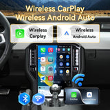 14.5 inch Car Stereo for Ford Mustang 2015-2021 Upgrade, 8-Core Qualcomm CPU, with Wireless CarPlay & Android Auto AHD Backup Camera GPS SWC FM WiFi Bluetooth