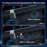 2-in-1 Wireless CarPlay Adapter / Android Auto Dongle, Compatible with iOS12+ & Android11+