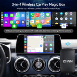 ZHNN Car Box S2 for Car with OEM Wired Carplay & Android Auto Car Radio