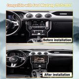Touchscreen Car Stereo for Ford Mustang 2015-2021, Wireless CarPlay & Android Auto Head Unit Upgrade, Built-in DSP, GPS Navigation, Bluetooth Multimedia Radio Player