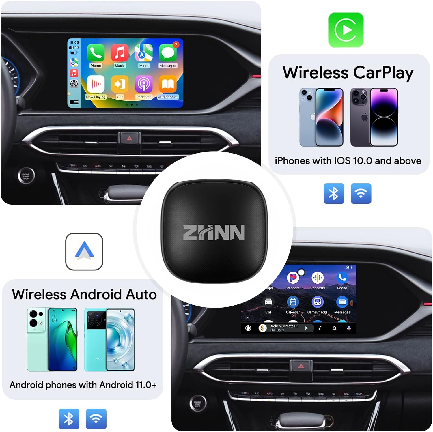 ZHNN Car Box S1 for OEM Wired CarPlay Car Radio