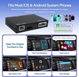 Wireless CarPlay/Android Auto Adapter for 2014-2019 Toyota with Entune2.0 &amp; Touch2 Retrofit Kit Decoder