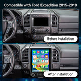 Car Radio for Ford Expedition Upgrade 2015 2016 2017 2018 Wireless Carplay Andriod Auto Android 13 12.1 Inch T-Style Touch Screen Head Unit 5Ghz WiFi GPS Navigation SWC