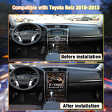 Tesla Style Touch Screen Car Radio for Toyota Reiz 2010-2013 | Wireless CarPlay & Android Auto, GPS Navigation, DSP, Bluetooth, Optical Audio, FM, 4G LTE, WiFi, 8GB+128GB, 12.1 Inch