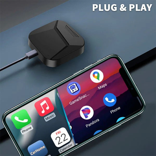 Renew ZHNN Android 12 Smart Box Fit for OEM Wired CarPlay Function