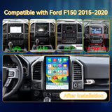 Car Stereo Radio 8-Core Qualcomm CPU, with Android Auto Wireless Carplay for Ford F150 2015-2020 Upgrade 2K Touchscreen Bluetooth WiFi GPS DSP AM FM Head Unit