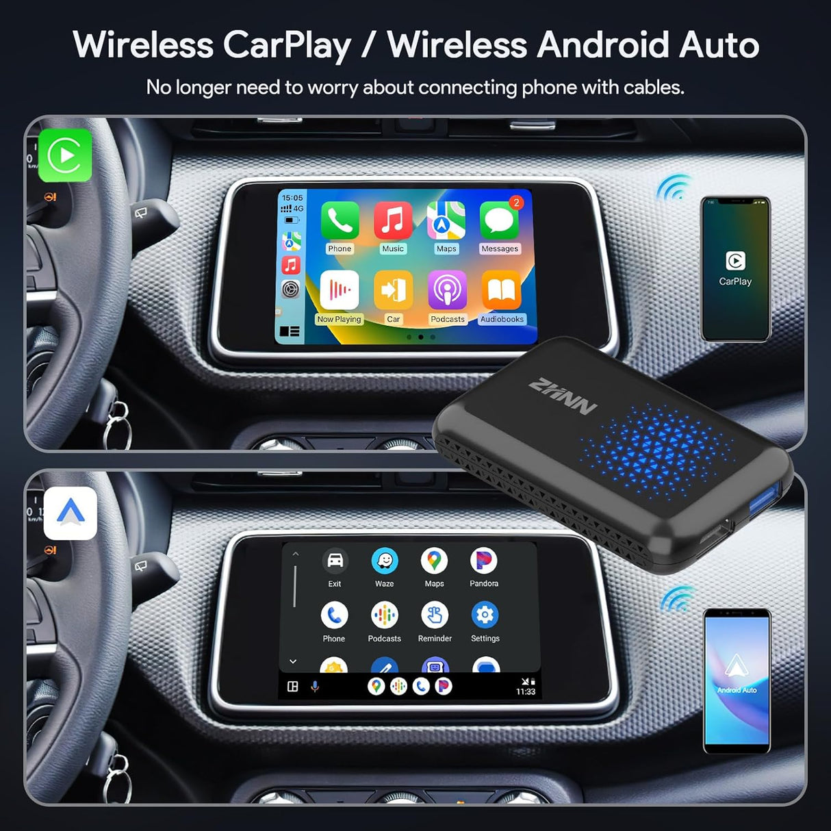 ZHNN Car Box A1 for OEM Wired CarPlay Car Radio