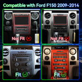 ZHNN Android 13 Car Stereo Radio Compatible with Ford F150 2009 2010 2011 2012,9.7 Inch Touchscreen Manual AC Upgrade,Wireless CarPlay & Android Auto/Bluetooth/GPS/WiFi/Mirror Link/Backup Camera