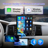 9.7 Inch Car Radio Compatible with Toyota Corolla 2005-2012 with Wireless Carplay/Android Auto, with GPS Navigation/FM Radio/SWC/Backup Camera