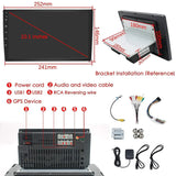 ZHNN 10.1 Inch Single Din Touch Screen Android 10 Car Stereo Radio