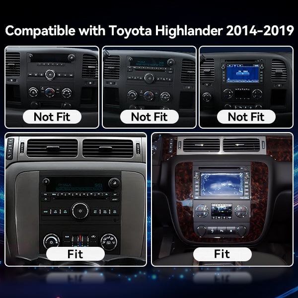 9" Car Head Unit for GMC Yukon Sierra, Chevy Tahoe Suburban Silverado 2007-2013, Wireless Carplay Player with Built-in Carplay, Android Auto Radio, 5G WiFi, GPS, Bluetooth, Backup Camera, FM, SWC, 2G+64G Car Screen