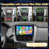 9-Inch Android 13 Car Stereo Head Unit for Honda Pilot 2006-2008, Wireless CarPlay&Android Auto, GPS Navigation, FM Radio, WiFi, Bluetooth, Reverse Camera, SWC, Wireless Sync, Engineer Help