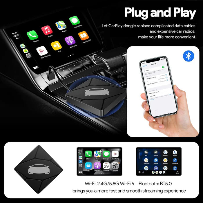 Wireless Android Auto Adapter for Car with OEM Wired Android Auto