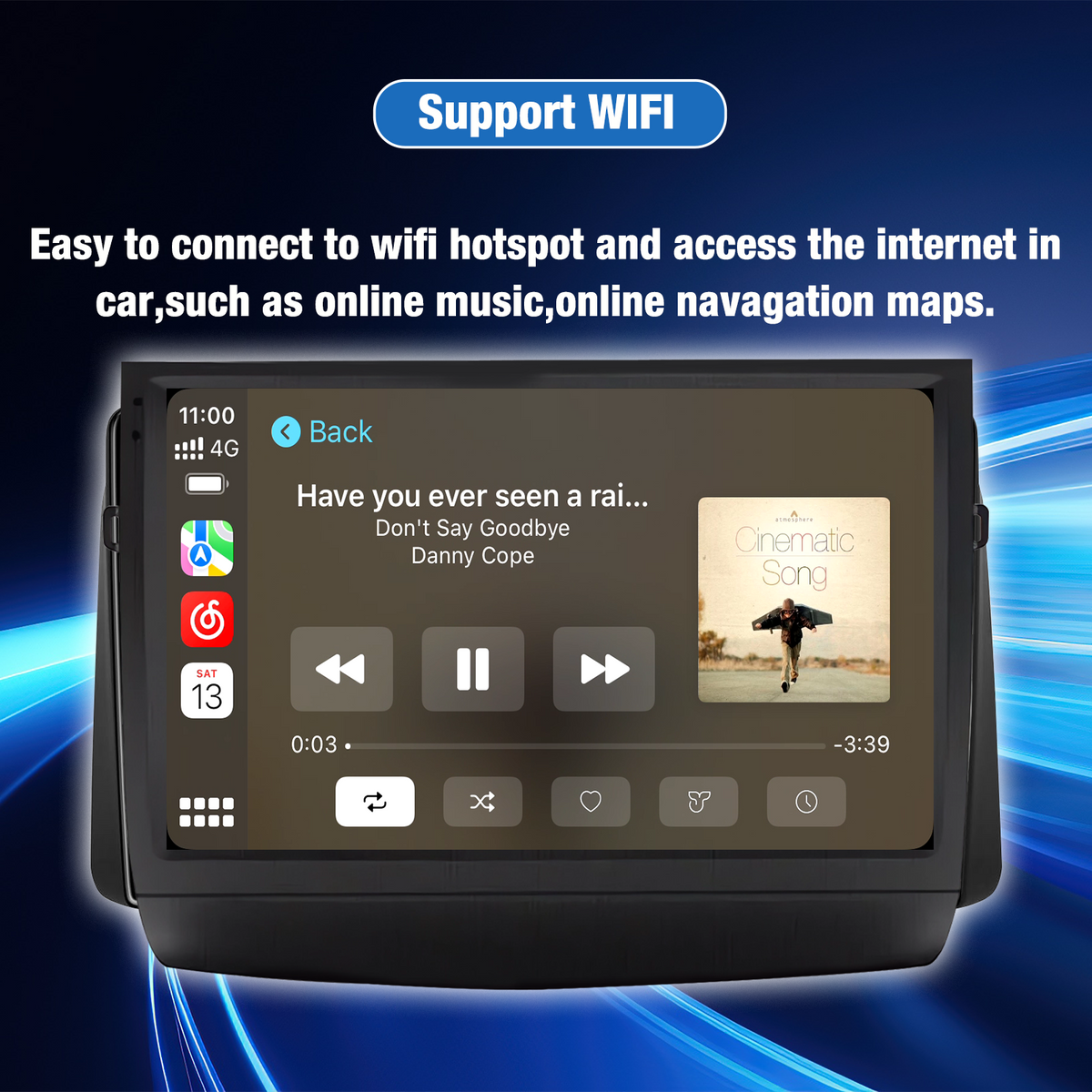 Android Car Stereo for Toyota Prius 2003-2009, 9’’ Touch Screen Radio Receiver, Support Wireless Apple CarPlay, Android Auto