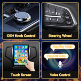 Car Stereo Radio 8-Core Qualcomm CPU, with Android Auto Wireless Carplay for Jeep Grand Cherokee 2014-2021 Upgrade 2K Touchscreen Bluetooth WiFi GPS DSP AM FM Head Unit