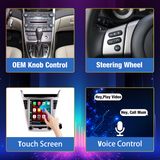 Tesla-Style Vertical QLED Octa-Core Car Stereo Upgrade for Chevrolet Equinox 1LT 2LT LTZ 2010 2011 2012 2013 2014 2015, IPS HD Touchscreen, Built-in Wireless CarPlay & Android Auto