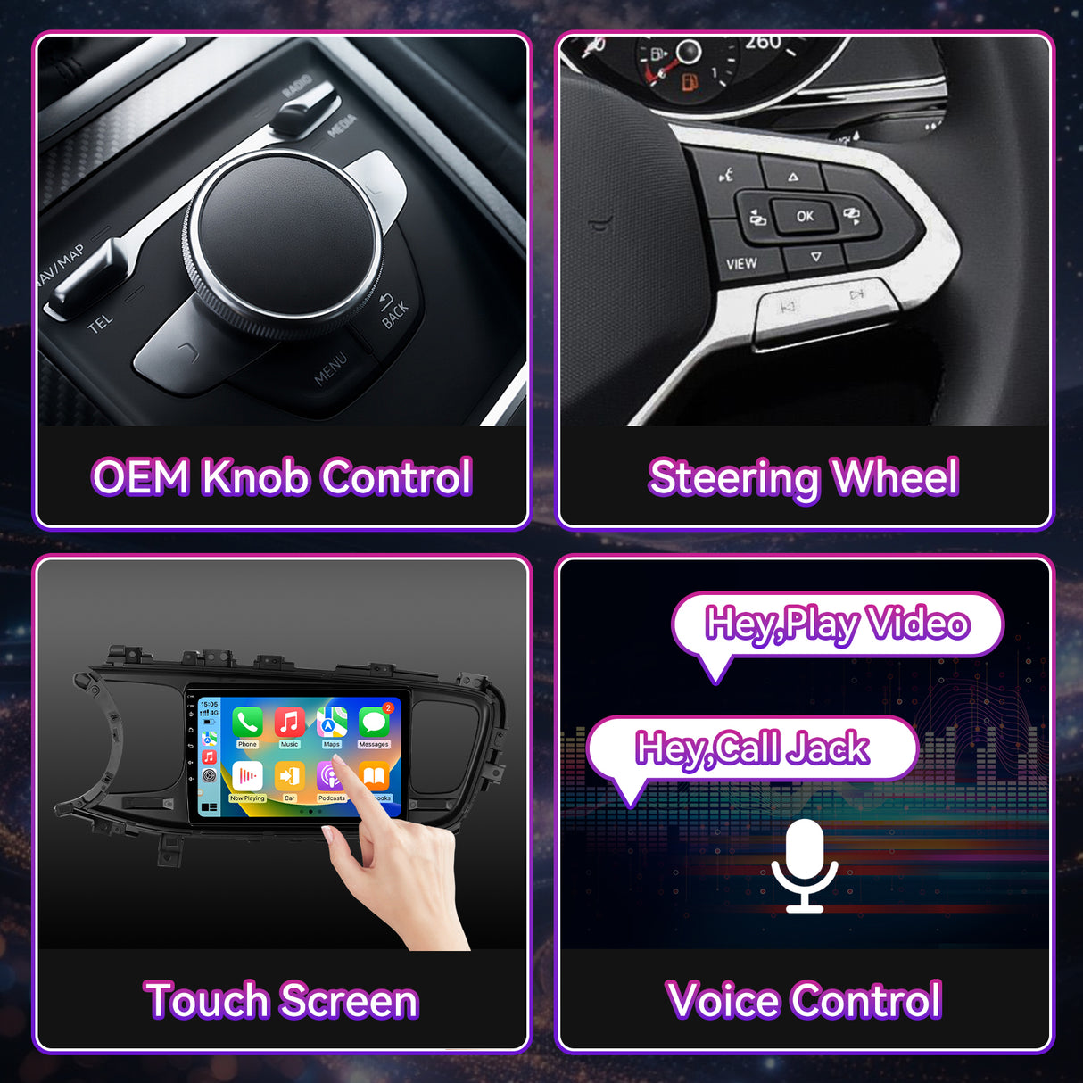 Car Stereo for KIA Optima K5 2013 2014 2015, 9 Inch Android 15 Touch Screen Optima Radio with Wireless CarPlay, Android Auto, GPS, 5G WiFi, Bluetooth 5, HD Rear Camera, SWC,FM Radio