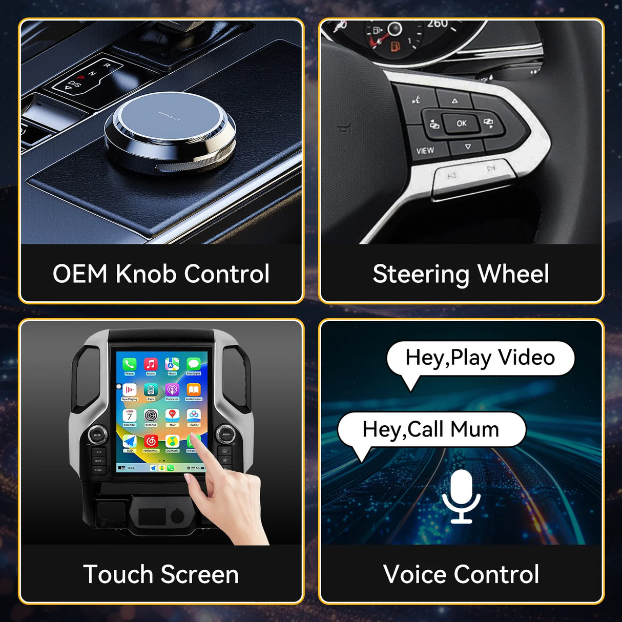 Car Radio 12.1" Qualcomm 8-core Android 13 for Chevy Silverado 2019-2021 with Dual Bluetooth CarPlay Android Auto GPS FM AM DSP Gyroscope Function