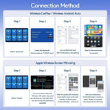 Wireless CarPlay/Android Auto Adapter for 2014-2019 Toyota with Entune2.0 &amp; Touch2 Retrofit Kit Decoder