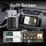 2-in-1 Wireless CarPlay Adapter / Android Auto Dongle, Compatible with iOS12+ & Android11+
