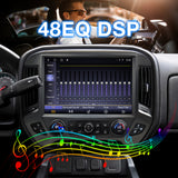 13.1" QLED Car Radio Stereo Compatible with Chevy Silverado & GMC Sierra 2014 2015 2016 2017 2018 Replacement Radio Upgrade, 2K, 8 Core, CarPlay&Android Auto, 5G WiFi, AM/FM, GPS, Backup Camera, 48 EQ