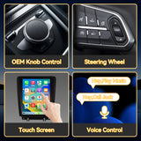 Car Stereo Radio 8-Core, with Android Auto Wireless Carplay for Ford Mustang 2009-2014 Upgrade 2K Touchscreen Bluetooth WiFi GPS DSP AM FM Head Unit