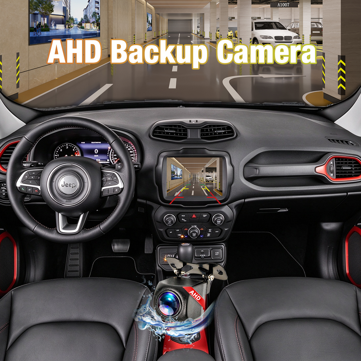 Jeep Renegade 2015-2020, 64G Storage, 5G WiFi, Wireless CarPlay & Android Auto, GPS Navigation, Bluetooth, FM Radio, HD Backup Camera, Aftermarket Head Unit Replacement