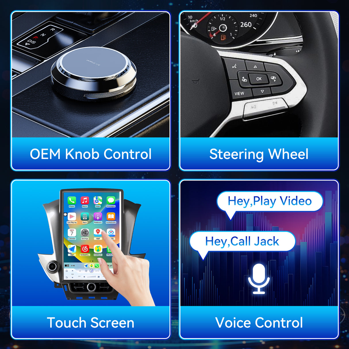 Android 13 Car Radio Stereo Compatible with Chevrolet Suburban Tahoe GMC Yukon 2014-2020 (OEM 8 Inches) 14.5" 2K IPS Touch Screen 8 Core 8G+128G Wireless CarPlay & Android Auto GPS 4G/WiFi