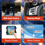 Android Car Radio for Toyota Fortuner 2018-2020, Wireless Apple CarPlay & Android Auto Head Unit, 8GB RAM +128GB ROM, Built-in GPS Navigation