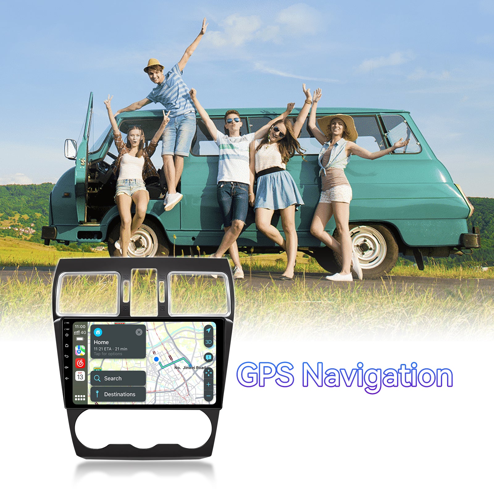 ZHNN Android 13 Car Radio Compatible with Subaru Forester WRX