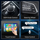 ZHNN 4-in-1 Wireless CarPlay & Android Auto Adapter with AirPlay & Android Screen Mirroring, Plug and Play