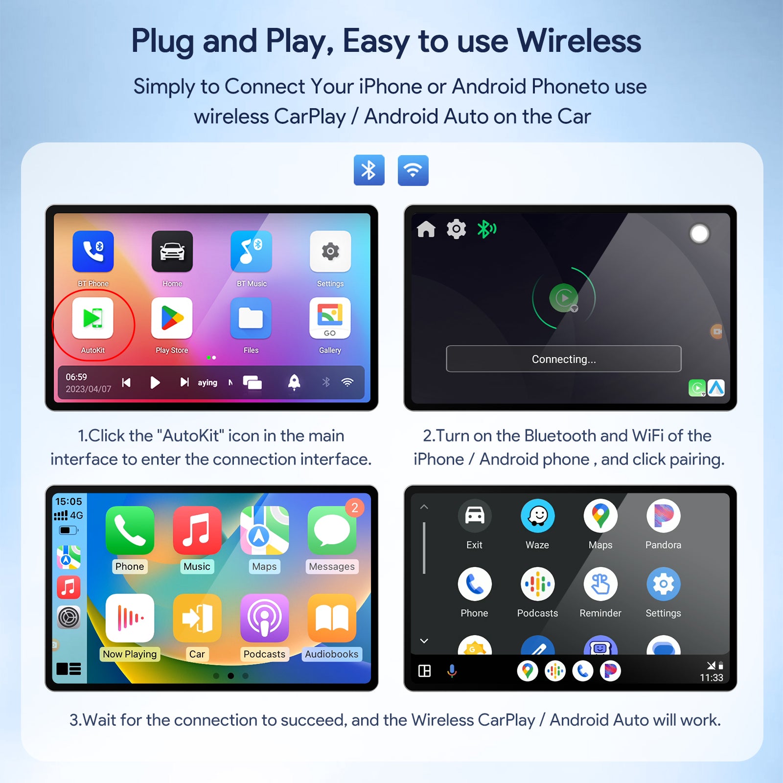 ZHNN Car Box Y1 for Car with OEM Wired Carplay Car Radio