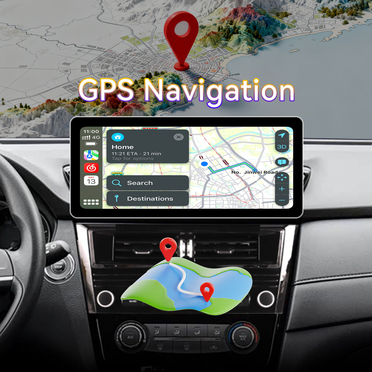 12.3" Android 13 Car Stereo Radio with Android Auto Wireless Carplay Compatible with Nissan Rogue 2014-2020 8core 4+64G Upgrade 2K Touchscreen Bluetooth WiFi GPS DSP AM FM Head Unit