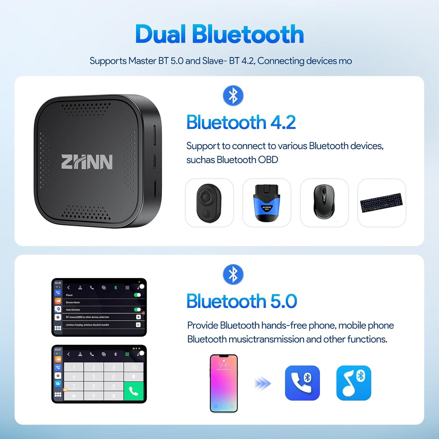 CarPlay AI Box for Cars with Wired Carplay/Android Auto