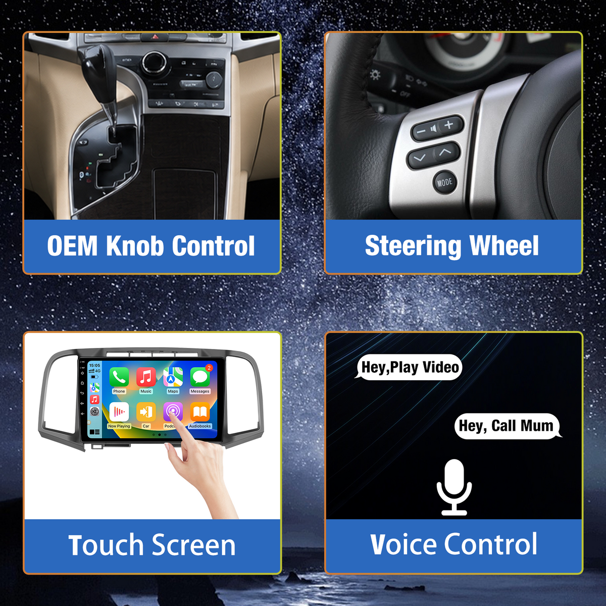 Android 13 Car Stereo for Toyota Venza 2008-2016 [2GB RAM+64GB ROM], 9 Inch Touch Screen with Wireless CarPlay Android Auto, GPS, WiFi, DSP, Bluetooth, FM/RDS, Mirror Link, SWC, AHD Backup Camera