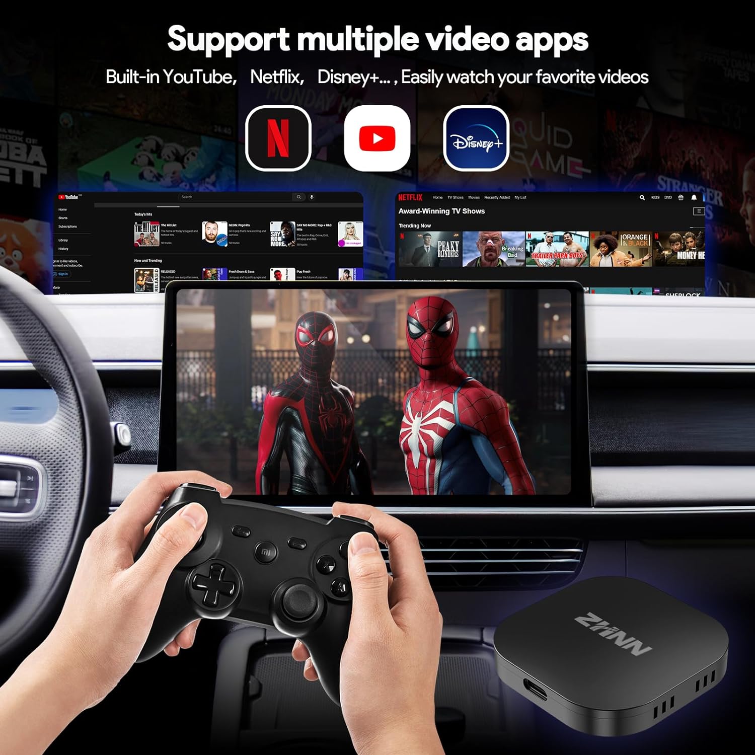 ZHNN Car Box S3 for OEM CarPlay/Android Auto Car Radios