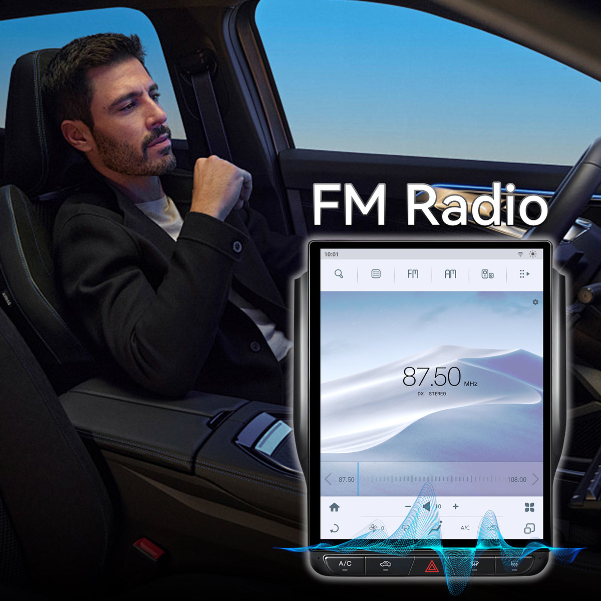 Car Stereo for Dodge Ram 2019-2023 Upgrade, 8-Core Qualcomm CPU, with Wireless CarPlay & Android Auto AHD Backup Camera GPS SWC FM WiFi Bluetooth
