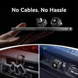 2 in 1 Wireless Car Play and Android Auto Adapter Plug and Play, Convert Wired to Wireless, One Button to Switch Devices