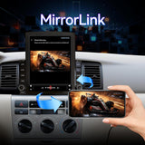 9.7 Inch Car Radio Compatible with Toyota Corolla 2005-2012 with Wireless Carplay/Android Auto, with GPS Navigation/FM Radio/SWC/Backup Camera